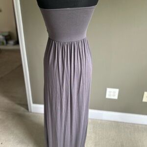 Elegant Strapless Maxi Dress